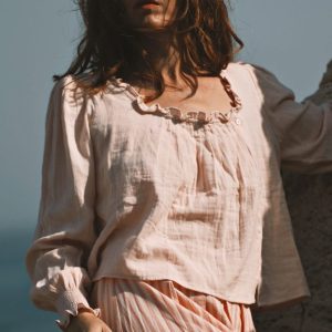 Blouse Fannette rose poudré