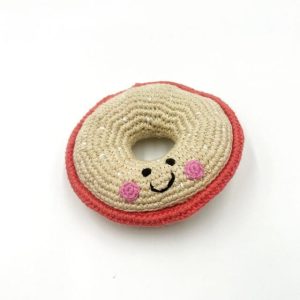 Jouet bébé crochet | Bagel saumon – Pebblechild
