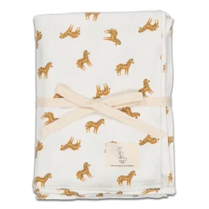 Lange en Coton Bio XL Siena Zebra Blanc