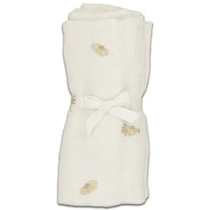 Lange Doudou Le Grand Imprimé Bananes Ecru