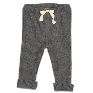 Legging en Maille Côtelée Gris