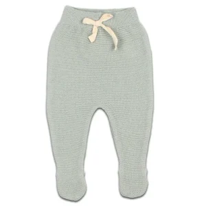 Legging avec Pieds en Coton Bio Cactus Vert Clair