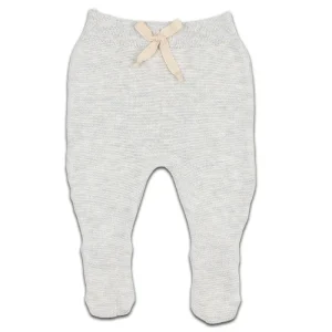 Legging avec Pieds en Coton Bio IceBlue Gris Clair