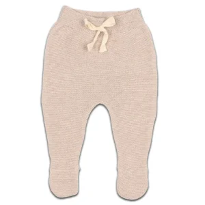 Legging avec Pieds en Coton Bio Sesame Beige