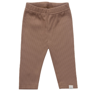 Legging cotelé croissant | Marron chocolat