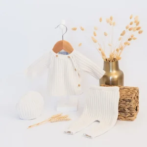 Ensemble pour bébé en laine mélangée – Collection «Rétro»