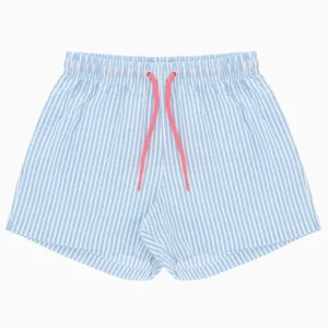 Maillot de bain garçon rayé – Bleu
