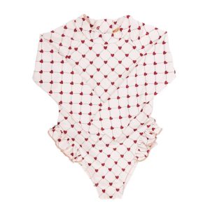Maillot de bain fille Anti-uv coeurs  | Lovely roots – Mrs Ertha