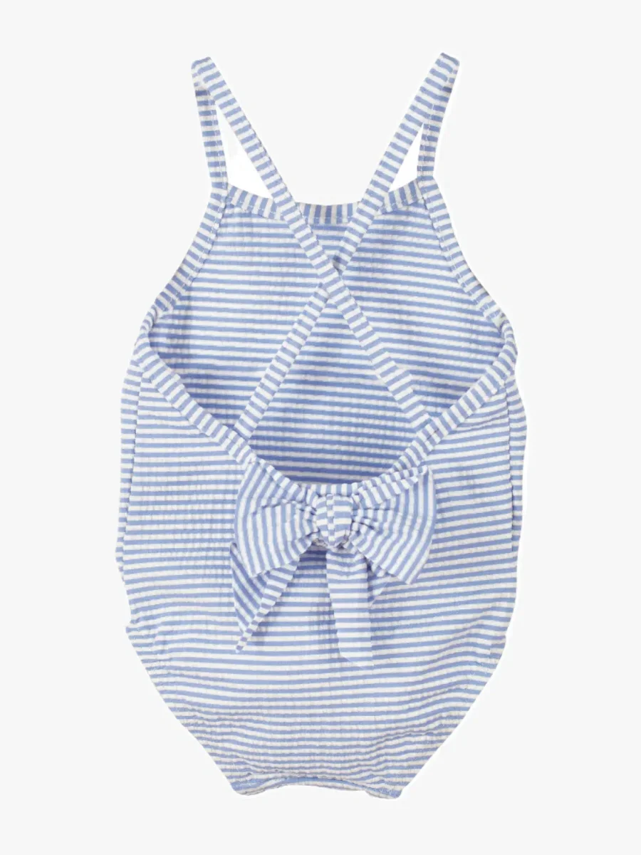 Maillot de bain une pièce enfant fille – Bleu ciel