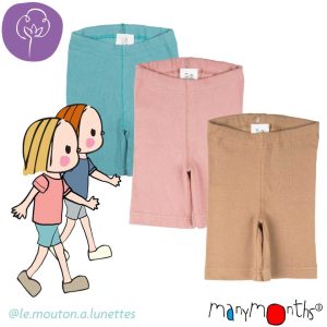 Short cycliste enfant coton bio - ManyMonths