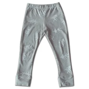 Pantalon Alba Grandes Feuilles Vert-Beige