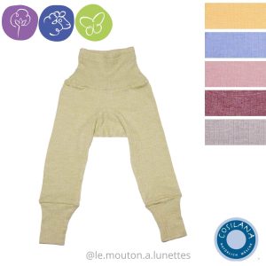 Pantalon bébé évolutif  en coton laine et soie - COSILANA
