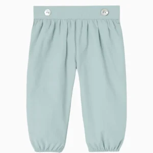 Pantalon bébé fille en micro-velours côtelé –  Vert pâle