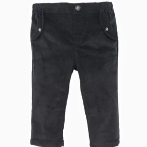 Pantalon bébé en velours côtelé – Gris