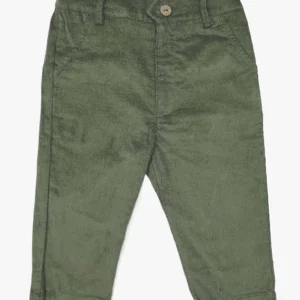 Pantalon bébé garçon en velours côtelé – Vert