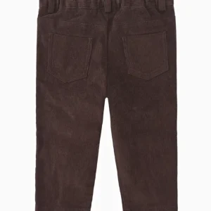 Pantalon bébé en velours côtelé – Marron