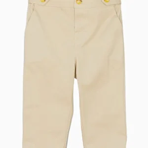 Pantalon garçon en twill – Beige