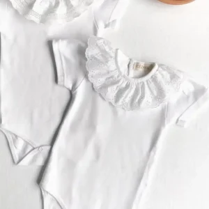Body manches courtes avec col broderie anglaise – Rosie