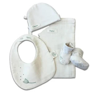Pochon de Naissance en Coton Bio Blanc