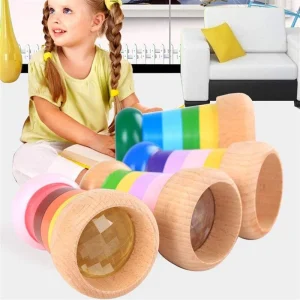 Kaleidoscope en bois pour Bébé