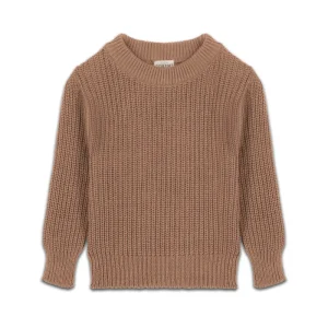 Pull Bun Beige Tesero Marron
