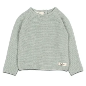 Pull Tricoté en Coton Bio Cactus Vert Clair