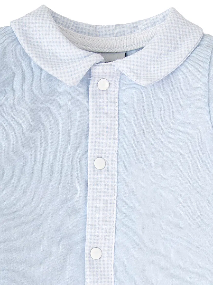 Pyjama léger bébé garçon – Bleu pâle – Image 3