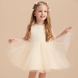 Robe cérémonie enfant fille petite perle
