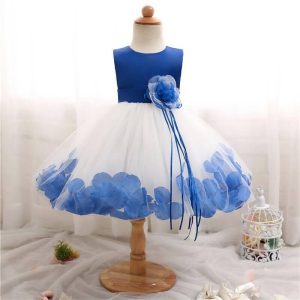 Robe princesse bébé - Pétale de bleu - 48h