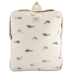 Sac à Dos Imprimé Baleineaux Ecru