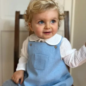 Salopette bébé mixte chaude – Bleu ciel
