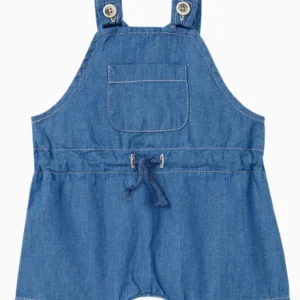 Salopette courte en jean – Bleu