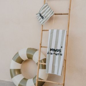 Serviette enfant microfibre « Minus à la flotte »| Vert – Zakuw