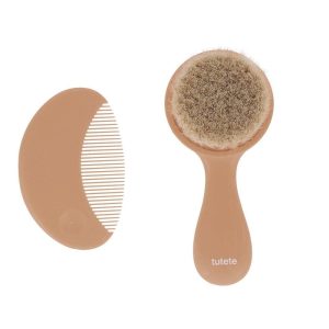 Set brosse et peigne bébé  | Caramel – Tutete