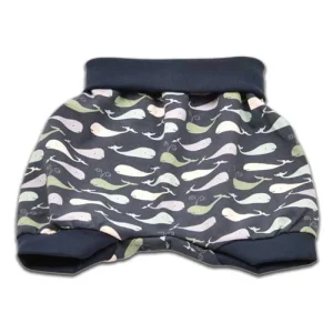 Short Baleines Bleu Nuit