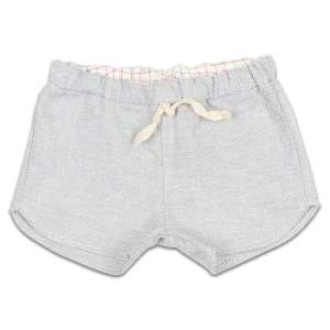 Short en Lin pour Bébé Gris Clair