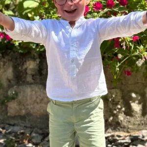 Short petit garçon – Vert amande