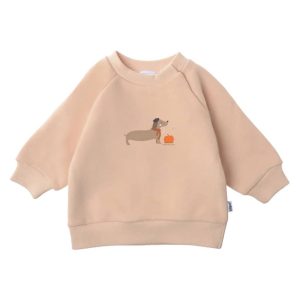 Sweat beige teckel | Pumpkin spice