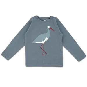 T-Shirt Cigogne Bleu Ardoise