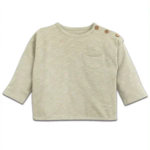 T-Shirt Flamé avec Pochette Vert Clair