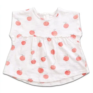 T-Shirt Flamé Blanc Peches Rouges