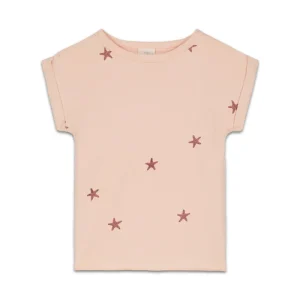 T-Shirt en Coton Bio Bama Etoile de Mer Rose