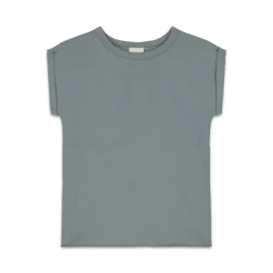 T-Shirt en Coton Bio Bama Bleu Gris