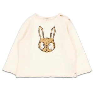 Tee-Shirt Manches Longues Lapin à Lunettes
