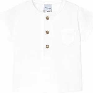 T-shirt garçon à manches courtes – Blanc