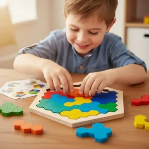 Tangram en bois | Puzzle éducatif Montessori