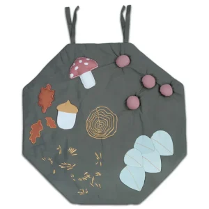 Tapis d'éveil de Voyage en Coton Bio Motif Forêt