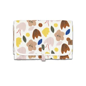Tapis à Langer Blanc Imprimé Fleurs