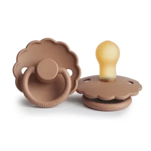Tétine en Silicone Naturel Frigg Daisy Peach Brune