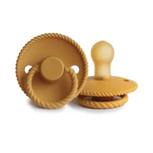Tétine en Silicone Naturel Frigg Rope Honey Gold Orange